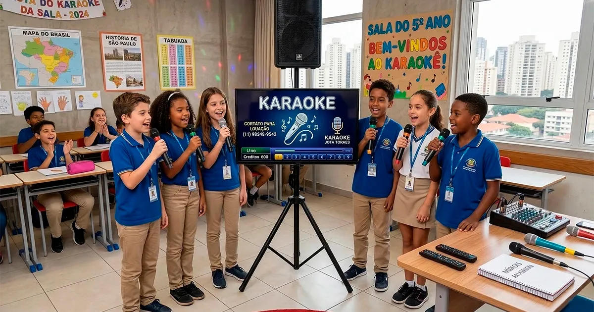 Aluguel de Karaokê para Escola em - karaokê nas escolas