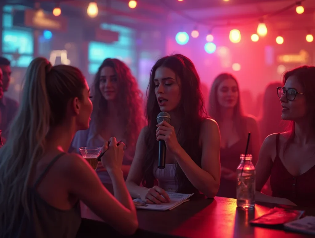 Aluguel de karaokê perto de mim - ilustração