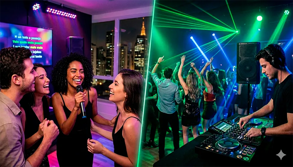 Karaokê ou DJ para festa em São Paulo