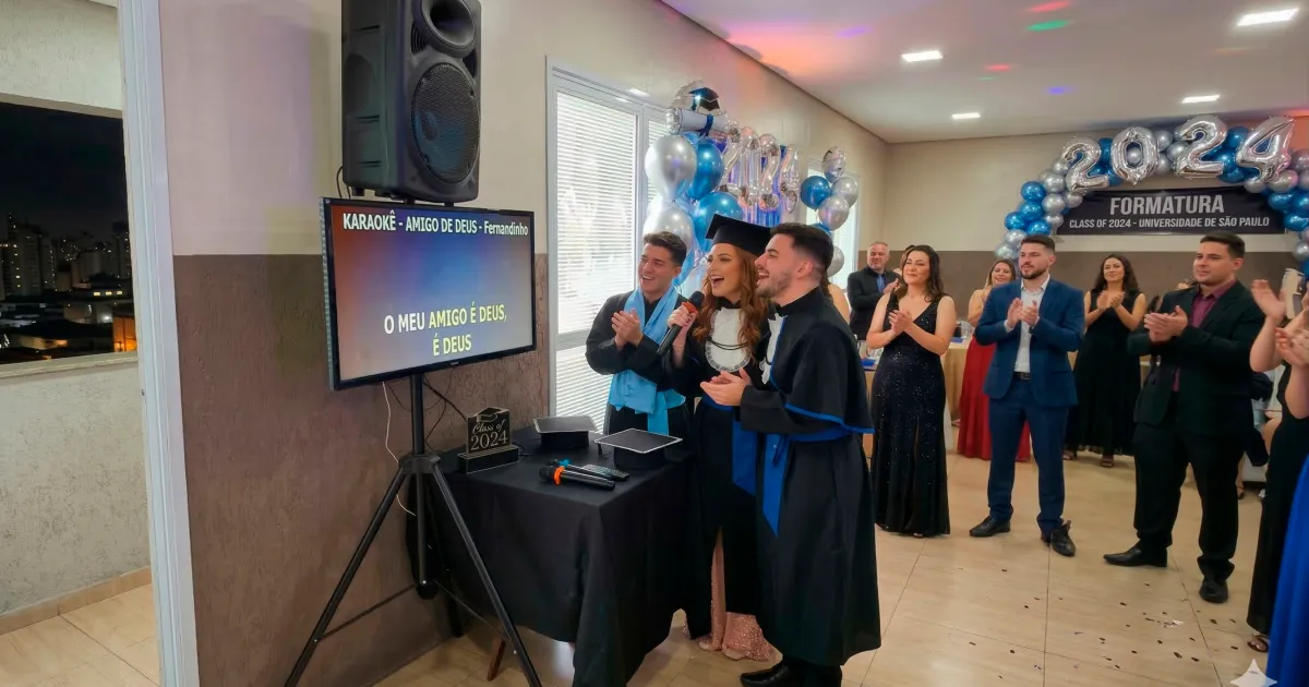 aluguel de karaokê para Formatura em SP